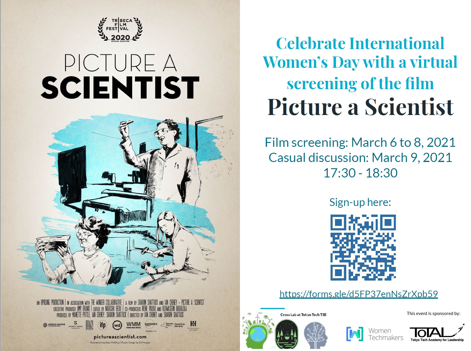 Free virtual screening of the film “Picture a Scientist” and casual discussion